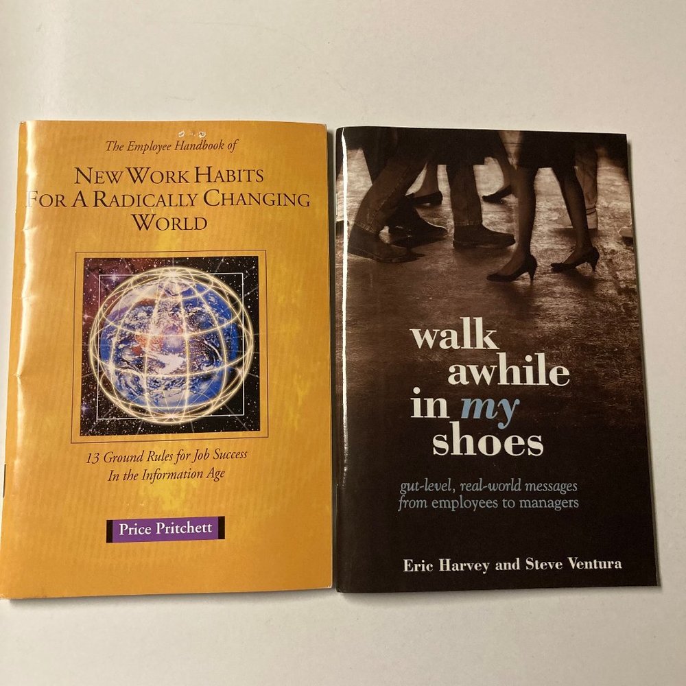 2 Paperback Books on Managing in Business